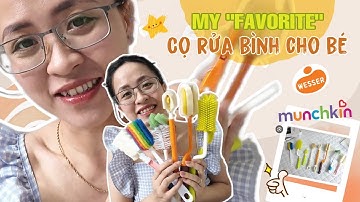 |REVIEW| 6 LOẠI CỌ RỬA BÌNH DÀNH CHO BÉ. Thích hay không? Loại nào thích nhất???