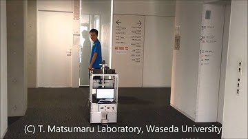Human Following Mobile Robot using Laser Range Scanner (Result-2) an interrupter walks parallel