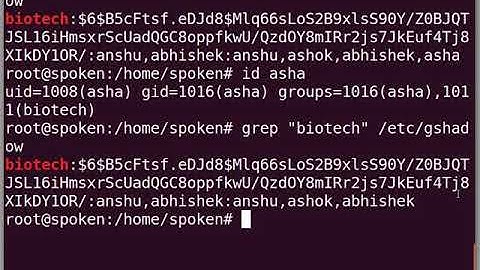 Administrating Group with gpasswd command - English