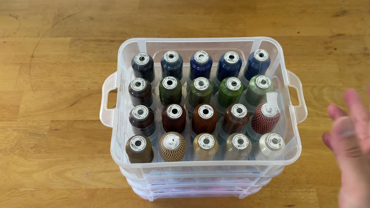 Embroidery Beginners: START HERE! Review of New Brothread 80 spool threads + holder!