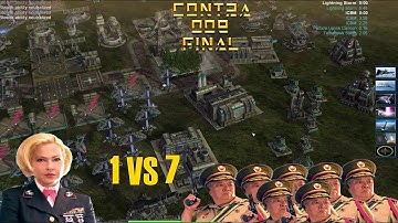 C&C Generals Contra 009 Final 1 VS 7 Insane AI (Operation "Iron dragon")