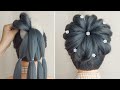 Latest High Messy Bun Hairstyle For Wedding – Simple And Easy Hairstyle Ladies