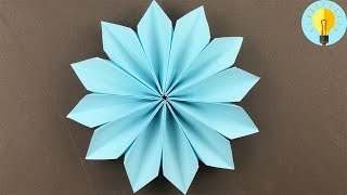 Blume Basteln mit papier| Blume falten einfach kinder| DIY Bastelideen