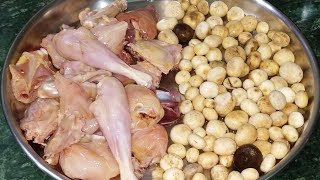 झारखंड का बहुत ही फेमस रूगड़ा(Vegetarian Meat)और देसी चिकन करी बनाने का आसान तरीका। Rugra Recipe
