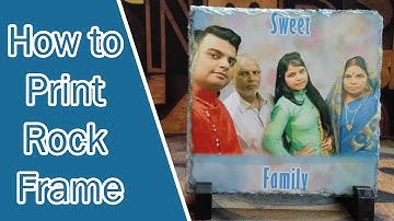 Sublimation printing on Rock Slate | Rock Frame | Sublimation printing videos