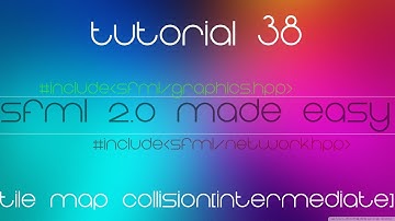 C++ Sfml 2.0 Made Easy Tutorial 38 - Tile Map Collision[Intermediate]