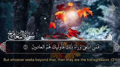 سورة المعارج للقارئ إسلام صبحي sorat al marij lilqaria Islam sobhi
