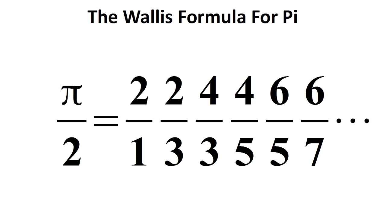 AMAZING Formula For Pi (π) - The Wallis Product