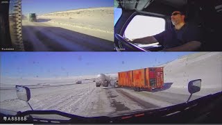 Truck Accidents, 2 in 1 day, caught on camera