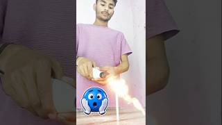 I made fire with powdered sugar 😱 #experiment #hacks #shorts