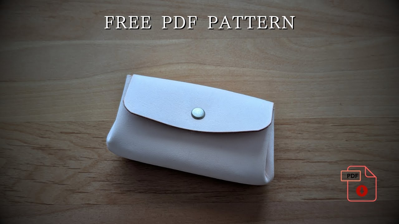 Satisfying Leather Craft. (Free Pattern / Accordion Wallet) - YouTube
