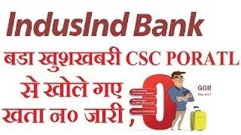 How to Open Current Account All CSC_ VLE in IndusInd Bank Full Process Step By Step