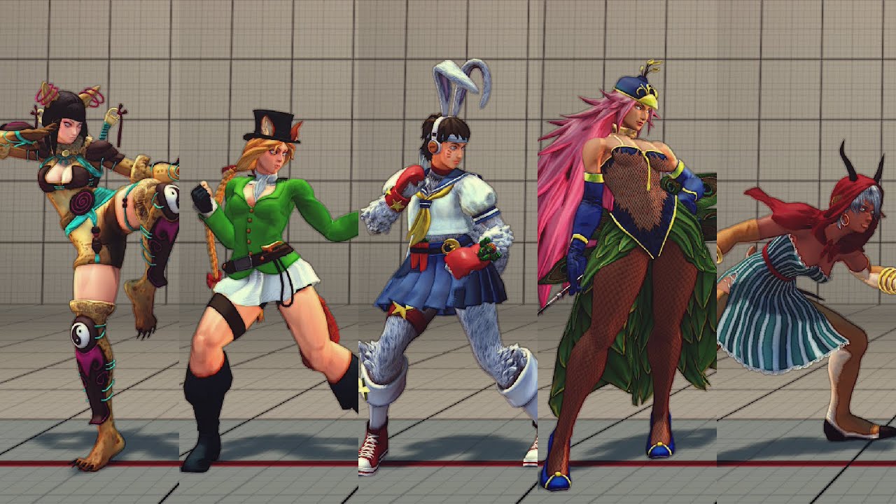 ウル４ ワイルドコスチューム集 Usf4 Wild Costumes All Character Youtube