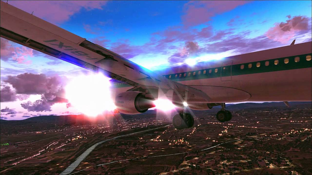 FSX Flight Simulator X HD - Landing Florence - i7 OC @ 3.50 GHz and ATI 6970 HD.wmv