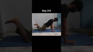 The journey of 1 to 10 perfect reps of push ups. #motivation #homeworkout #challenge #fitness