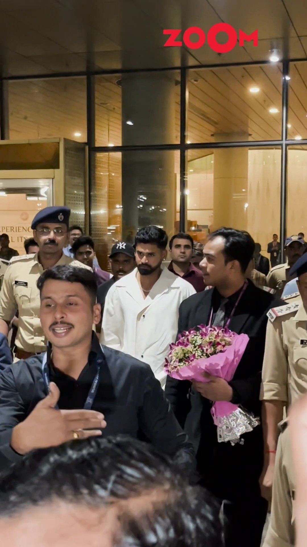 'Bharat Mata Ki Jai' says fans as they WELCOME Shreyas Iyer post Champions Trophy win?? #shorts