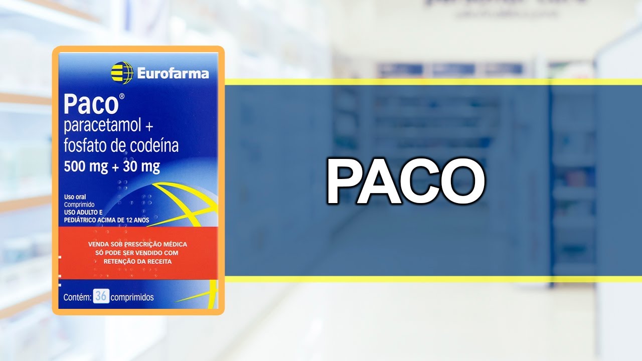 Para que serve o Paco? - Bula Simples