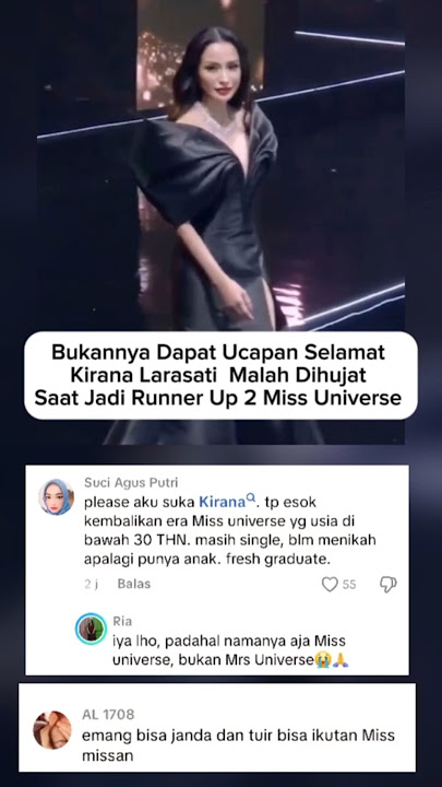 Kirana Larasati Runner Up Miss Universe #missuniverse #shortvideo