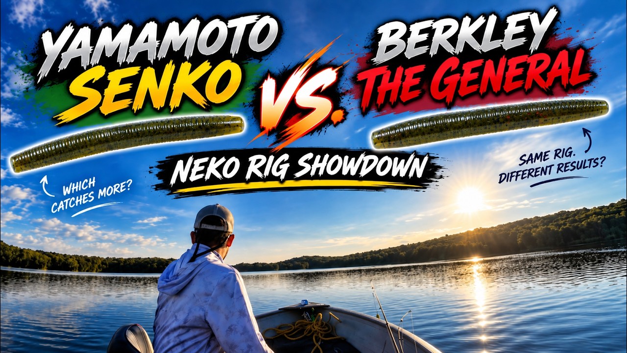 Yamamoto Senko vs Berkley General | Neko Rig Bass Fishing Showdown