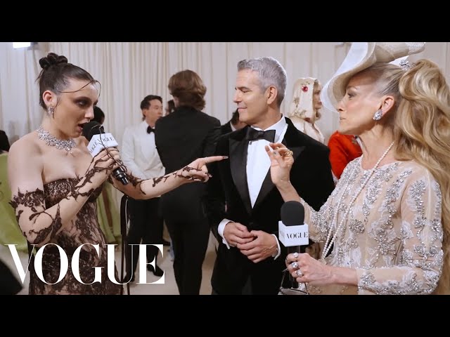 Sarah Jessica Parker u0026 Andy Cohen Love Having Dinner Together | Met Gala 2024 With Emma Chamberlain class=