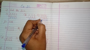 Class 3 | Maths Unit 2 | Addition Exercise 2C