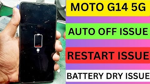 MOTO G14 BATERY DRY SYMBOL |RESTART |AUTOOFF | ALL SOLUTION
