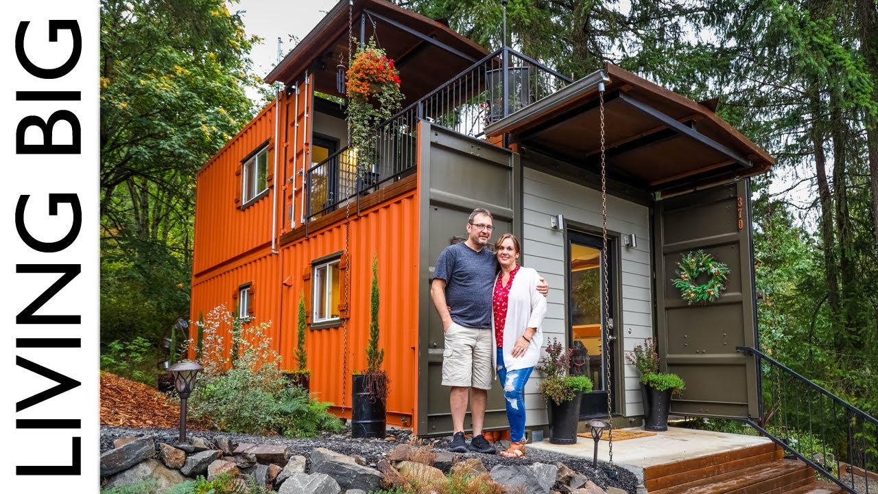 ⁣Couple Build Amazing Shipping Container Home For Debt-Free Living