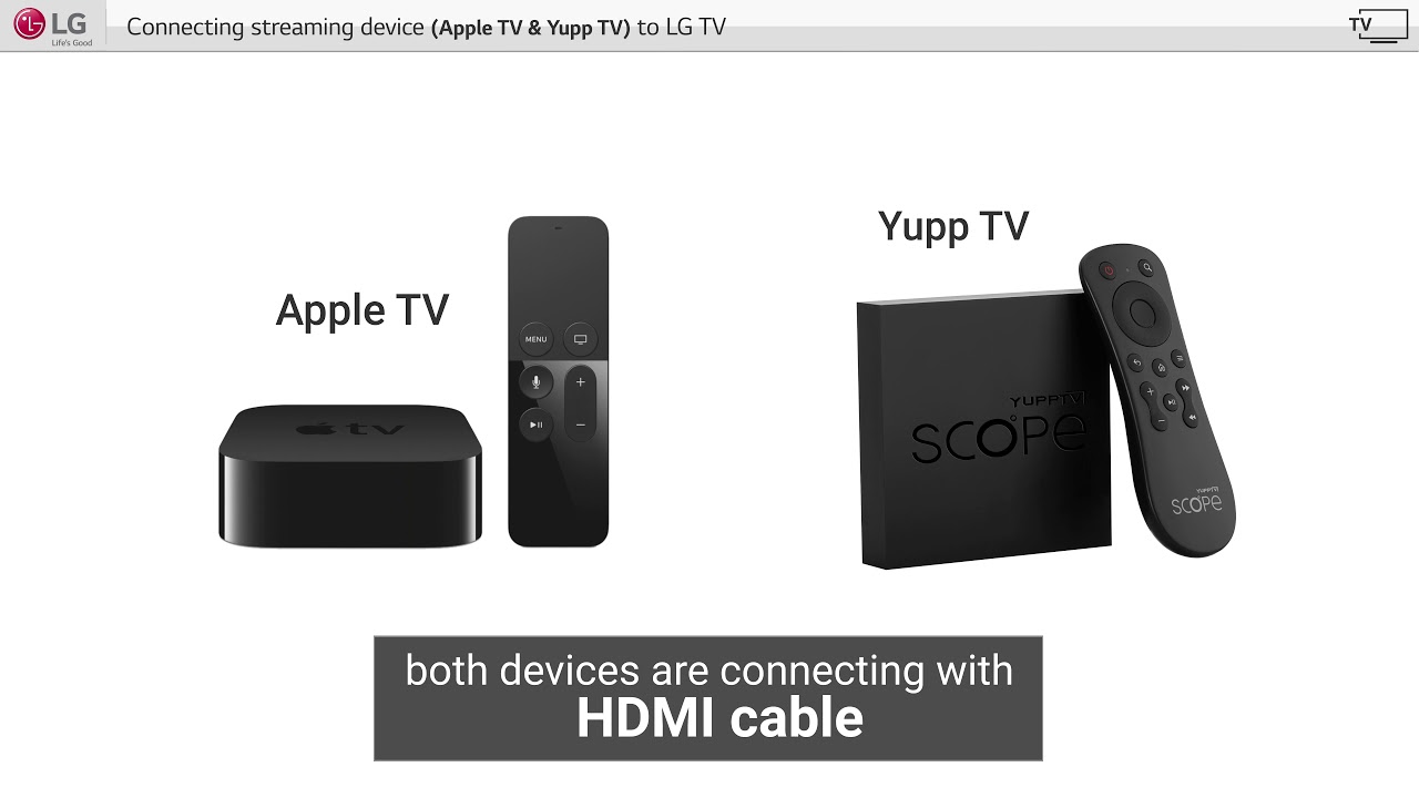 udrydde Tal højt position LG WebOS TV] - Connect streaming device (Apple TV, YupTV) to LG Smart TVs -  YouTube