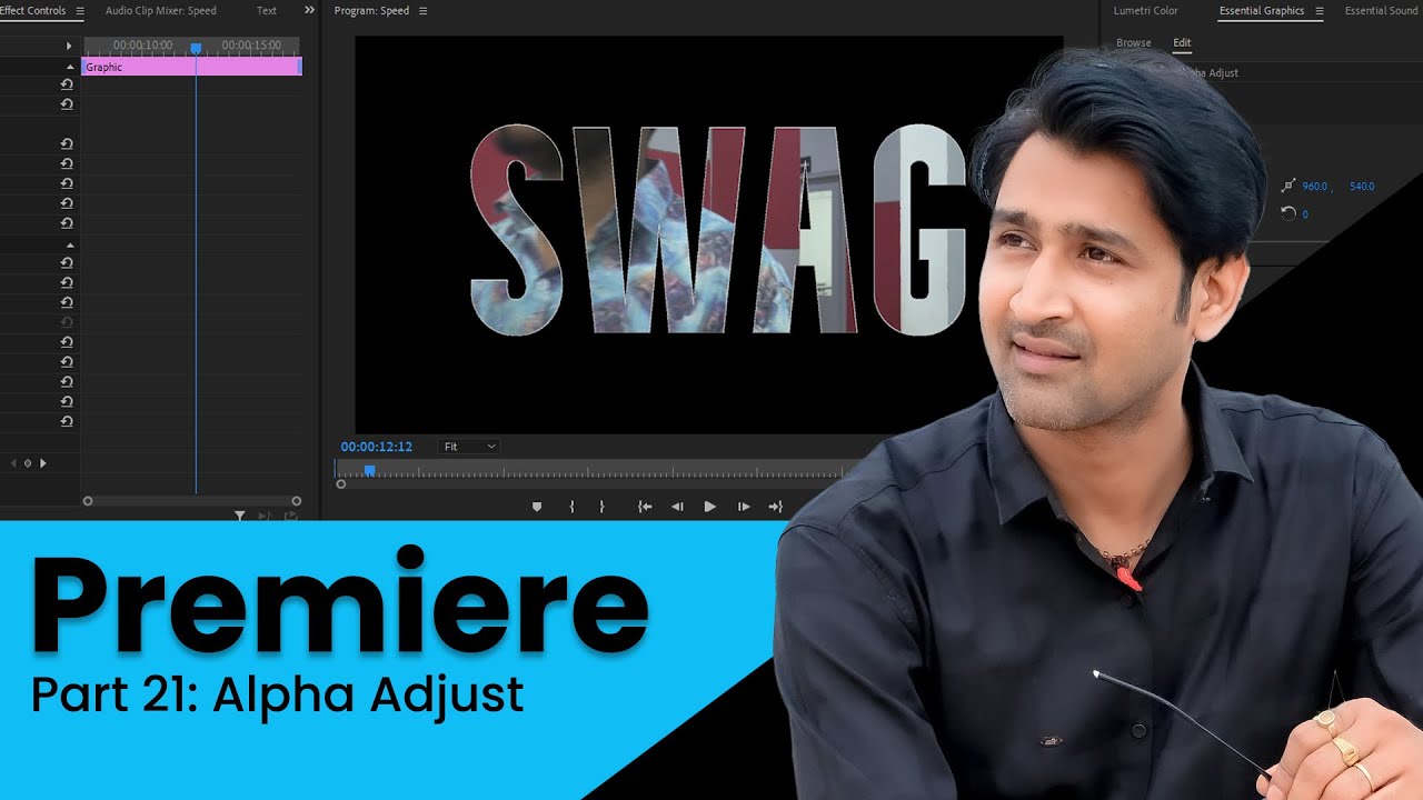 Video editing with Premiere Part 21 | Alpha Adjust Effect - YouTube