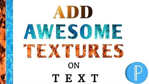 How to apply texture on text using pixellab (Watch It Now !)