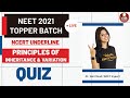 NCERT Underline | Principles of Inheritance  & Variation - Quiz | NEET 2021 Topper Batch | Vedantu