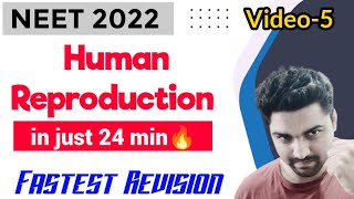 'Human Reproduction' In Just 24 Minutes🔥| Fastest Revision Series | Neet 2022 screenshot 5