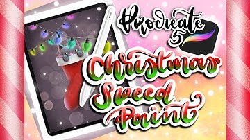 iPad Pro (Procreate) Christmas Speed Paint 1 + Animation | Cornberry Art
