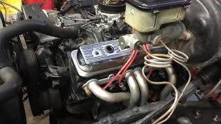 Chevy 305 TBI cold start, test run