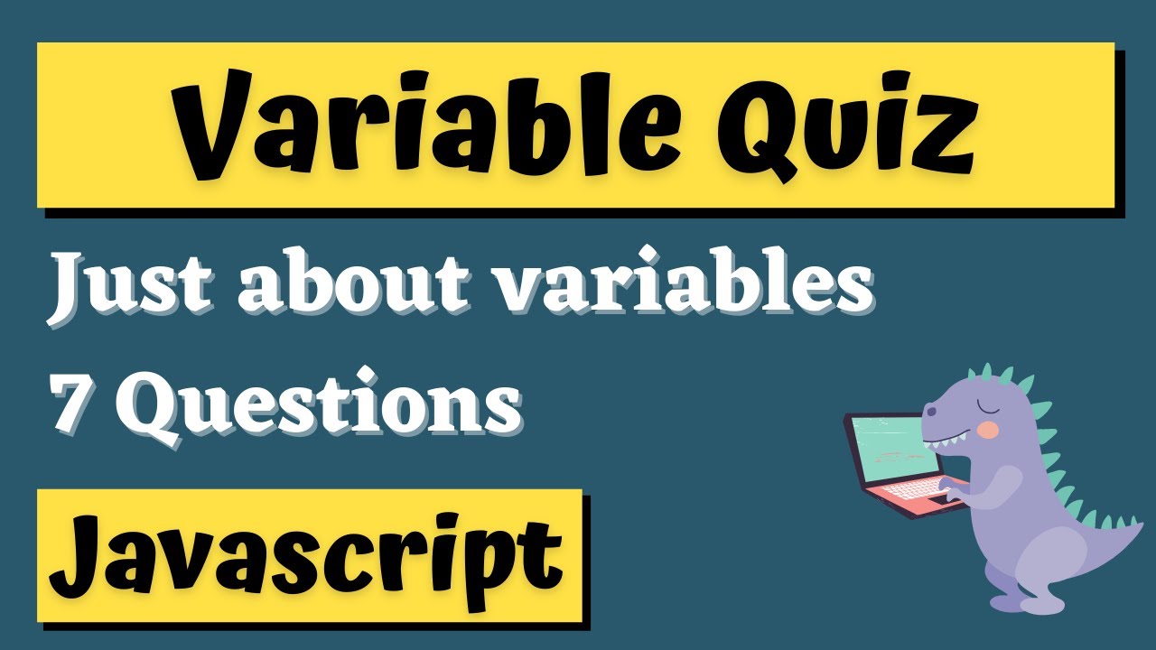 Javascript Quiz - Variables Quiz for Beginners - YouTube