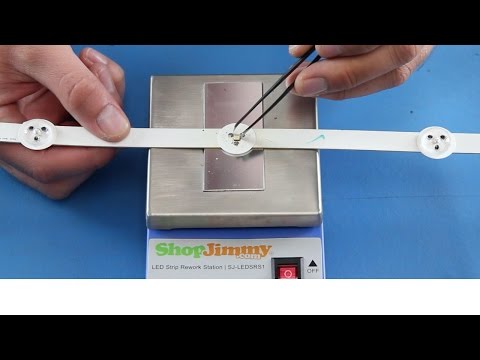 How to Replace Single LEDs for an LED TV  - ShopJimmy LED Strip Rework Station Tutorial