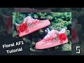 Custom Pink Floral Air Force Ones!