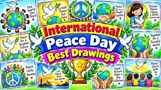 International Peace Day Amazing Drawings🏆🏆/World Peace Day Poster/Peace Day Poster Drawings Easy 
