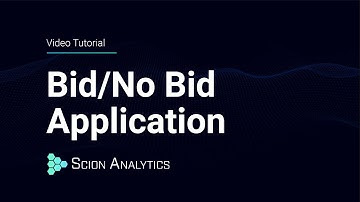 Bid/No Bid Application Tutorial