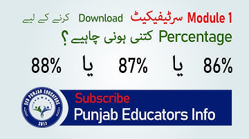 Easte Qaed Certificate Download Percentage| Module 2 Information