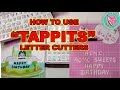 HOW TO USE TAPPITS Letter Cutters Tutorial in Fondant  #ACMCSweets  #TappitLetters #Baking #Fondant
