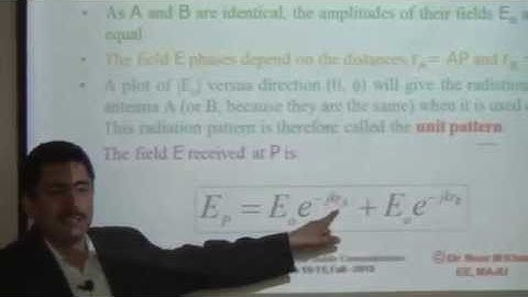antenna array and distance and time delay relationship video