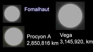 Star Size Comparison 2 HD 1080p