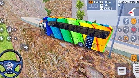 Offroad Coach Bus Driving Simulator 3D - Real Uphill Bus Drive 2024 - Android GamePlay