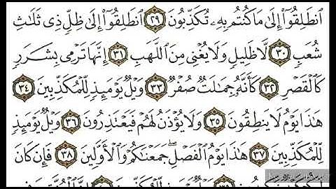 تلاوة سورة المرسلات بصوت القارئ عبد الرؤوف شرفاوي