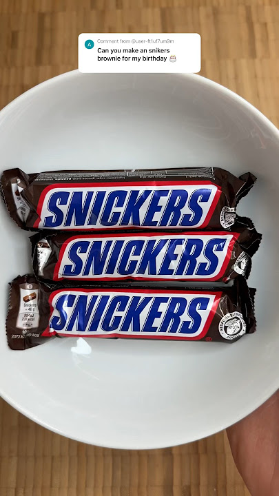 The Snickers Brownie ! 😋🎉 #snickers