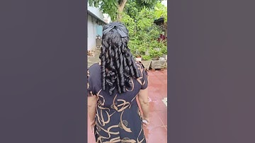 Tóc giả búi cài nơ trung niên #tocbui