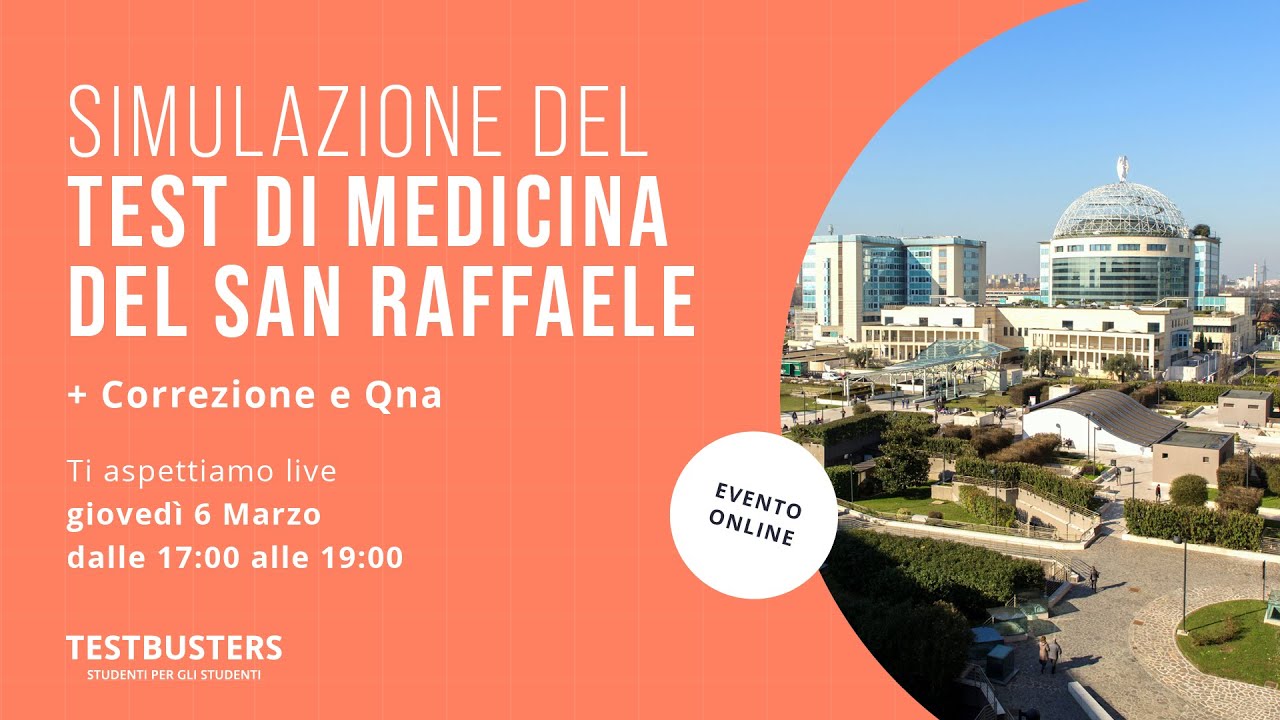 Tutto sul test di medicina al San Raffaele (come studiare, simulazione e correzione, QnA)
