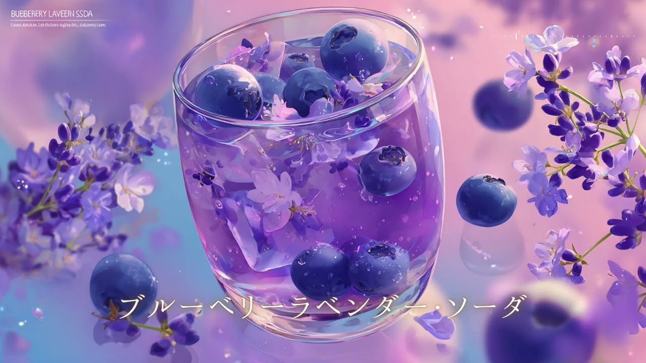 【フリーBGM/1時間】ブルーベリーラベンダー・ソーダ（作業用BGM/勉強用BGM/配信用BGM）