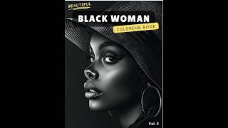 Beautiful Black Woman vol.3 by Peter Hallqvist Adult Coloring Book Flip-Thru